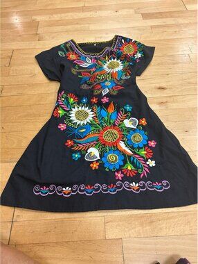 Vibrant Embroidered Dress Medium